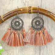 3” Bronze-tone Earring Set Boho Retro Drop Dangle Hook New Free Ship 8324 8956