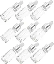 VALICLUD 10Pcs Essential Oil Glass Bottles with Droppers Portable Makeup Container Leakproof Design for Travel Easy to Clean Lightweight and Practical for Aromatherapy Use