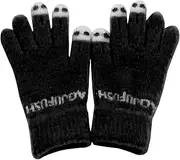 [Glugahrif] Thermal Winter Touchscreen Gloves, Touchscreen Winter Gloves - Thermal Outdoor Cycling Ski Gloves, Warm Gloves for Cold Weather, Soft, Thick Motorcycle Gloves for Women, Girls, Teena