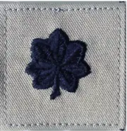 Air Force ABU 2" x 2" Hook-Back Lt Colonel Rank TAB Patches