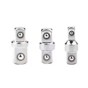 3pcs 1/2"1/4" and 3/8" Square Drive AdaptersDouble-head External Square Inter...