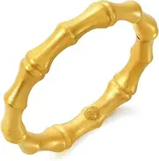 [CHOW SANG SANG] Cultural Blessing 999 24K Solid Gold Bamboo Ring for Women 92241R