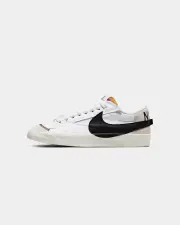 [Nike] Nike Women's Blazer Low '77 Jumbo White/black - Size 6 6 White/Black-whi