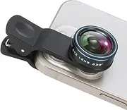 Fisheye 235° Phone Camera Lens, Fish Eye for iPhone 14/13/12/X/XR/Pixel/Samsung, Clip-on, Blue