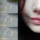 Stainless Steel Noe Ring Women's Hoop Noseclip Nostril Ear Piercing Body Jewelry