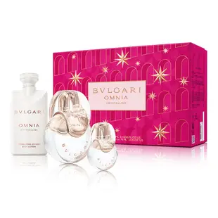 BVLGARI 寶格麗 晶澈女性淡香水禮盒(淡香水100ml+小香15ml+身體乳75ml)-快速到貨