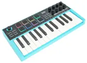 Rockville M25 25 Key USB Wireless MIDI Keyboard Controller With Bluetooth+8 Pads