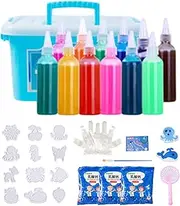 MagicWaterElf Toy Kit, MagicWater Gel Kit, MagicElf Water Toy - 12 Bottles 60ml Water Fairy Pets Kits with 12 Molds, Arts and Crafts Kits for Kids, Boys, Girls