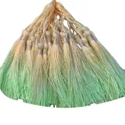 Light beige yellow-green color Fringe Tassel Sewing Bookmark Pendant Trim 20pcs