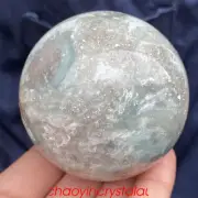 0.88LB Natural amazonite ball quartz crystal sphere 64mm reiki healing XQ869