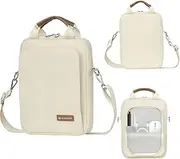 Kailaien 7-9 Inch Tablet Sleeve Bag, Ipad Bag for iPad Mini 6/5/4/3/2,Samsung Galaxy Tab A7 Lite 8.7'' / Tab A 8.0'',Kindle 2022/10/9/8/7/6,eReader,with Removable Shoulder Strap (Beige)
