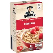 Quaker Instant Oatmeal, Original, 0.98Oz Packets (10 Pack)