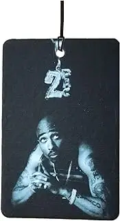 Tupac Amaru Shakur 2Pac Car Air Freshener (Famous Celebrity Stars Icons/Fun Xmas Christmas Stocking Filler/Secret Santa/Novelty Scented Gift)