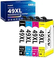 Zoyood 49XL Ink Cartridge Replacement for Epson 49 T49XL T49 49-I Ink Cartridges Combo Pack Work with Epson Expression Home XP-2205 XP-4205 XP2205 XP4205 Printer (4 Pack)