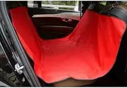 Dog Car Seat Cover Dog Hammock Dog Carriers Rear Back Pet Dog Car Seat Cover Mats Hammock Protector Travel Accessories Trunk Mat(Red)