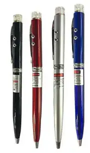 Laser Ballpoint Pen Pointer LED Torch Light Lazer 3 in 1 Training Tool Work Toy
