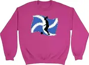 [Shopagift] Scotland Flag Womens Football Unisex Sweatshirt Jumper