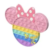Disney Minnie Mouse Bow Children Girl Pink Fidget Popper Toy