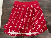 Adidas PHARRELL WILLIAMS Red And White Women’s Skirt XS- NWT (A8)