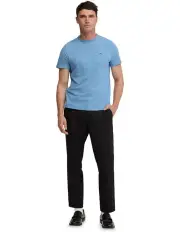 [Oxford] Ben Organic Cotton Crew Neck T-Shirt in Blue Melange