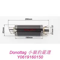 在飛比找Yahoo!奇摩拍賣優惠-Donottag 小獵豹嚴選~D&8配件 機車改裝消聲器碳纖