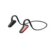Bluetooth Bone Conduction Headphones Wireless Earphones with Microphone-Red