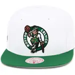 米切爾 &AMP; NESS BOSTON CELTICS SNAPBACK 帽子 - 白色/綠色/NBA FINALS