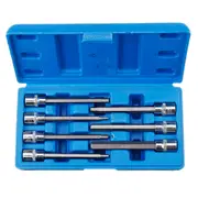 7Pcs 3/8' Drive Long Reach Hex Bit Socket Set 3-10Mm Cr-V Screwdriver Head Set