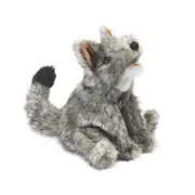 Folkmanis Small Coyote Hand Puppet 23cm Soft Animal Interactive Toy Kids 3y+