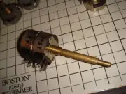 Philco NOS Dual Shaft Potentiometer 2500K & 10K Brass Split Shaft