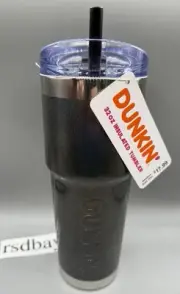 Fall 2024 Dunkin’ Americana 32oz Stainless Steel Charcoal Gray Tumbler NWT