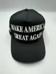 Official Super Rare Authentic Cali-Fame Trump MAGA 2025 Black And White Hat