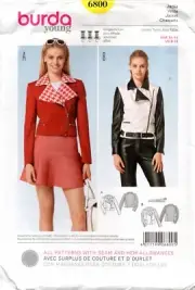 Burda Young Sewing Pattern 6800 Misses Jacket Size 8-18