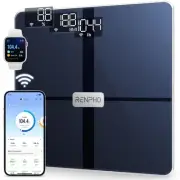 RENPHO Wi-Fi Scale for Body Weight, FSA HSA Store Eligible Bluetooth Black