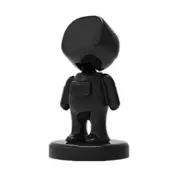 2Pc Little People Shape Car Adjustable Magnetic Mobile Phone Holder Bracket (Black)