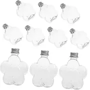 Kisangel Artistic Cover 10pcs Plastic Bottle Caps Boys and Bottles Art Containers for DIY Decor