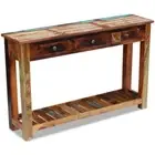 Console Table Hallway Wooden 3 Drawer Storage Unit Antique Style Hall Furniture