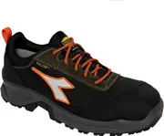 Diadora Utility Sport Low S7S, safety shoes Dia-tex unisex , color: Black/Dark Green/Orange , size: 37 EU