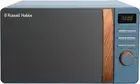 RHMD714BL 17 L 700 W Scandi Blue Digital Microwave with 5 Power Levels Wood