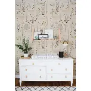 Lucky rabbits removable Wallpaper white mural Self Adhesive Home Decor