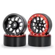 FLYXM 1.9" Metal Beadlock Wheel Rim for 1/10 RC Axial SCX10 TRX4 D90 Crawler Car