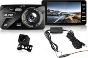 2K Dash Cam Dual Camera 1080P Rear Car DVR 1080P Recorder Video 170° WiFi 4.0 Touch Screen Built-in Battery Parking Guard Night Vision G-Sensor Built-in Battery 170º View Angle Hardwire Kit