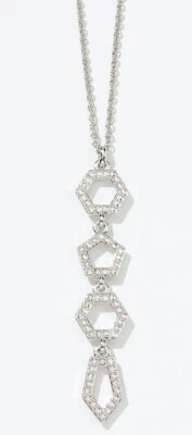 Touchstone Crystal Swarovski Poly Pendant with Crystal Aurore Boreale (CAB)