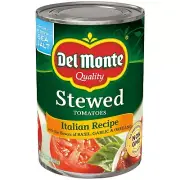 Del Monte Italian Recipe Stewed Tomatoes, 14.5 oz (Pack of 12 Cans)