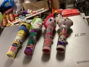 Lot of 4 Pop Ups Lollipops Joker, my little pony, minion, dog