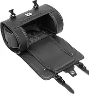 ycezw Motorcycle Tail Bag | Retro Style Luggage Rack Bag | Multifunctional Waterproof Storage with Multiple Compartments | Tail for Motorcycles Ideal for Long Distance Travel Daily Comm