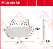TRW Lucas Sintered lining MCB799SH