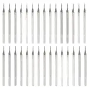 30pcs 0.8mm Diamond Hole Saw Cylindrical Grinding Drill Bits with 2.35mm Shank