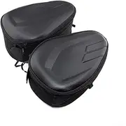 Motorcycle Luggage Bag for Yama&ha for HON&DA for BM&W Pair Motorcycle Waterproof Saddlebags Helmet Side Storage Luggage Bag Tool Pouch (Color : Carbon Fiber)