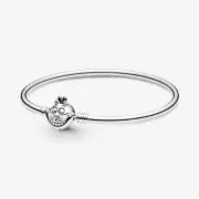 Pandora S925 Disney Alice In Wonderland Cheshire Cat Bangle 599343C00-17 6 3/4in